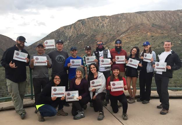 On November 27th, 2015, this group of 16 from L.A., Orange and San Diego Counties, met up through Instagram and completed the 5-Peak Challenge together all in one day!