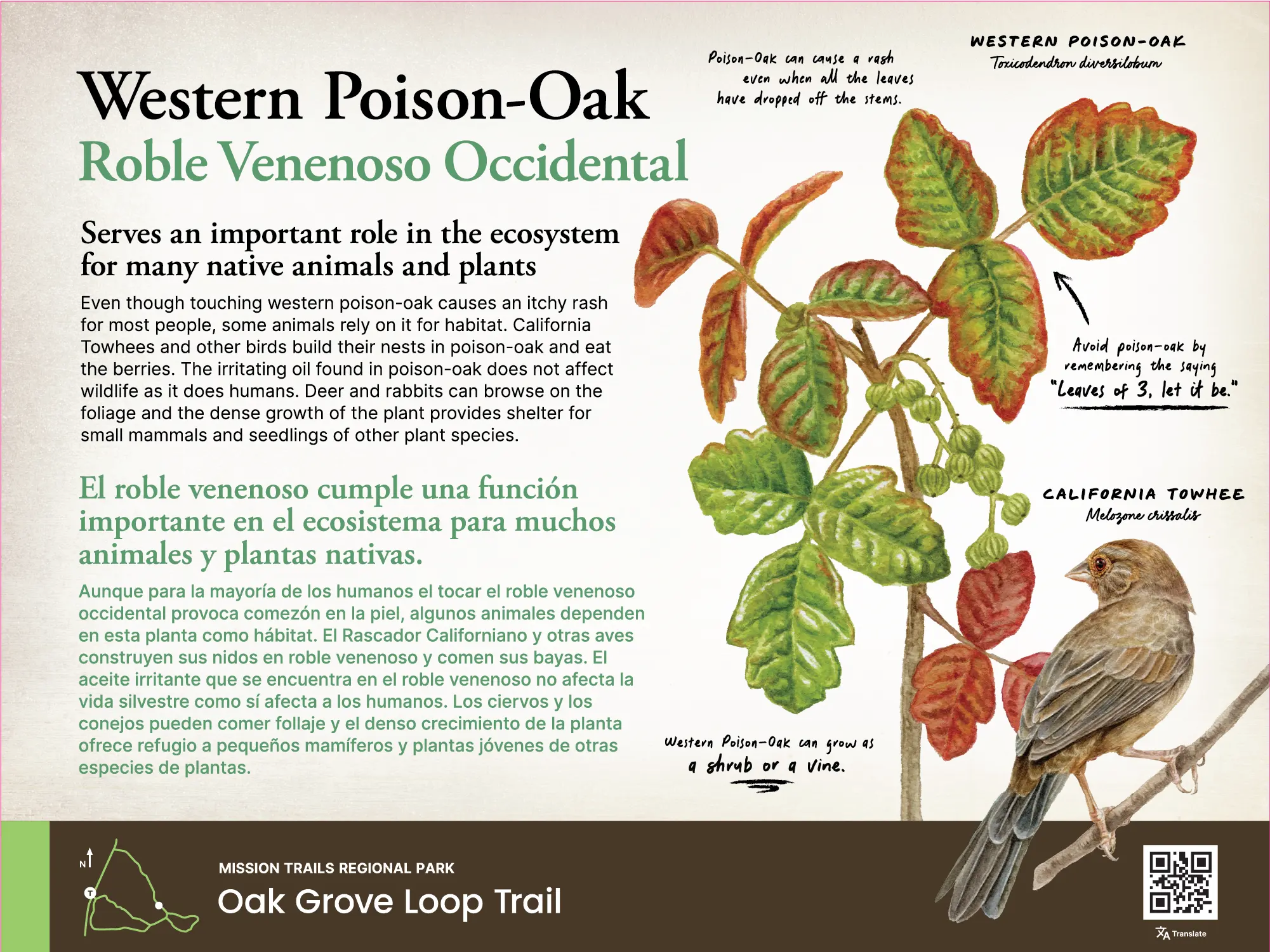 Western Poison-Oak sign